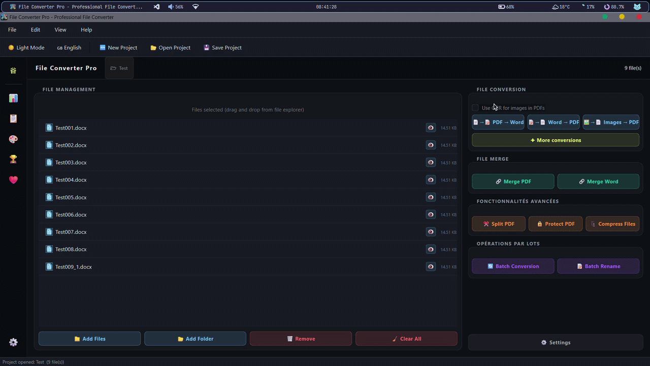 File Converter Pro in action